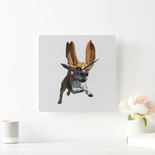 Beagle Karikaturenwand Uhr (Zuhause)