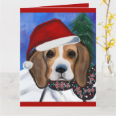 Beagle Karte (Gelbe Blume)