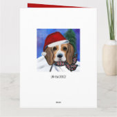 Beagle Karte (Rückseite)