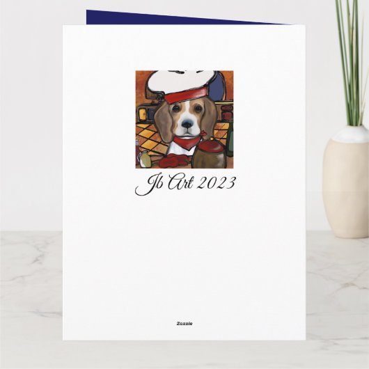 Beagle Karte (Rückseite)