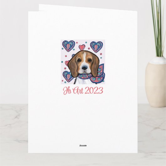 Beagle Karte (Rückseite)