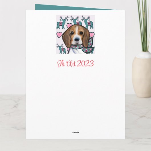 Beagle Karte (Rückseite)