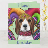 BEAGLE KARTE (Gelbe Blume)