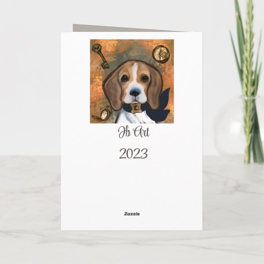 Beagle Karte (Rückseite)