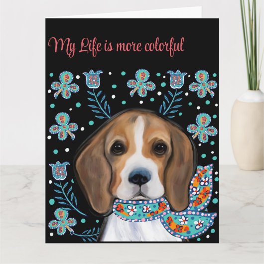 Beagle Karte (Vorderseite)