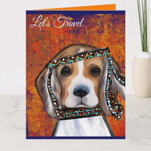 Beagle Karte (Vorderseite)