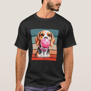 Beagle Kaugummi spielerischer Humor schlaffer Ohr- T-Shirt