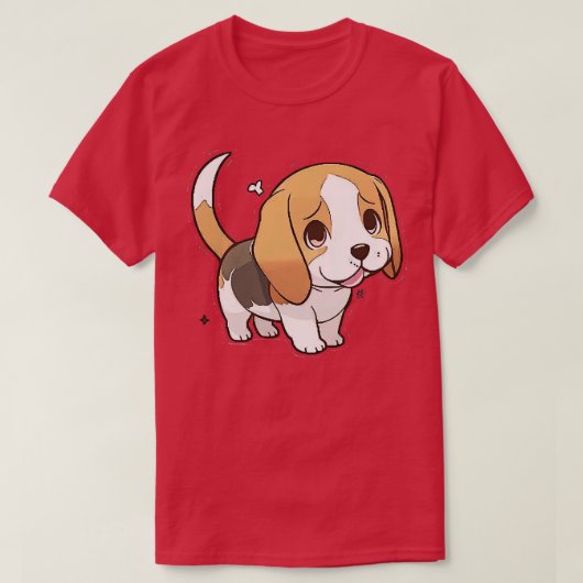 Beagle Kawaii T-Shirt (Design vorne)
