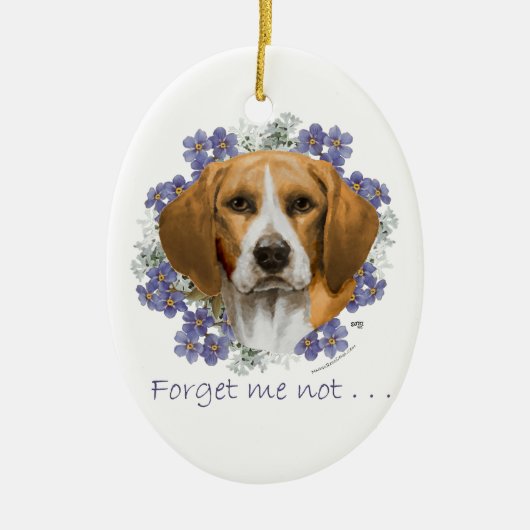 Beagle Keepake Keramik Ornament (Vorne)