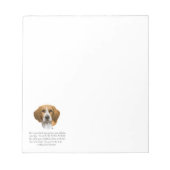 Beagle Keepake Notizblock (Vorderseite)