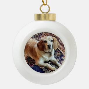 Beagle Keramik Ball Weihnachtsgeschmack Keramik Kugel-Ornament