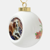 Beagle Keramik Ball Weihnachtsgeschmack Kugel-Ornament (Rechts)