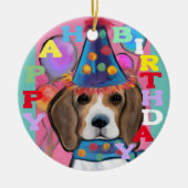 BEAGLE KERAMIK ORNAMENT (Vorne)