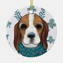 Beagle Keramik Ornament