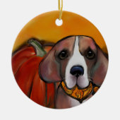 Beagle Keramik Ornament (Vorne)