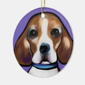 Beagle keramik ornament (Links)