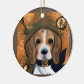 Beagle Keramik Ornament (Links)