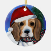 Beagle Keramik Ornament (Vorne)