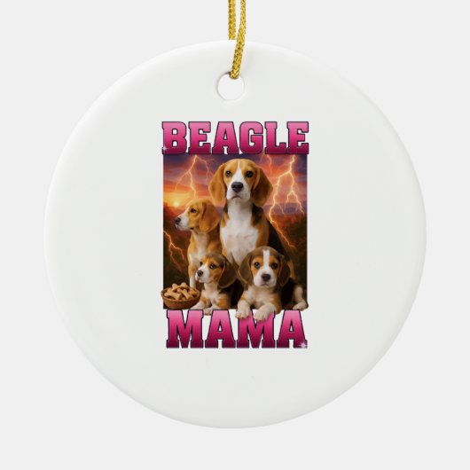 Beagle keramik ornament (Vorne)