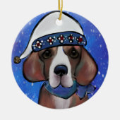 Beagle Keramik Ornament (Vorne)