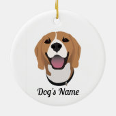 Beagle Keramik Ornament (Hinten)
