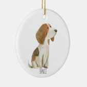 Beagle Keramik Ornament (Rechts)