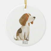 Beagle Keramik Ornament (Vorne)