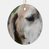 Beagle Keramikornament (Links)