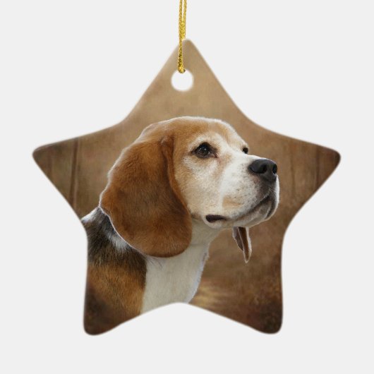 Beagle Keramikornament (Vorne)