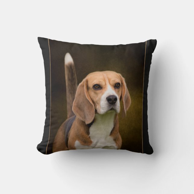 Beagle-Kissen Kissen (Vorderseite)