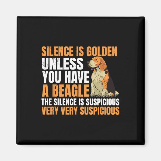 Beagle Kleiner Hund Jagd Haustierzüchter Stille Magnet (Vorne)