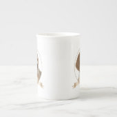 Beagle-Knochen-China-Tasse Porzellantasse (Vorderseite)