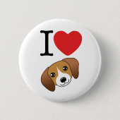Beagle-Knopf Button (Vorderseite)