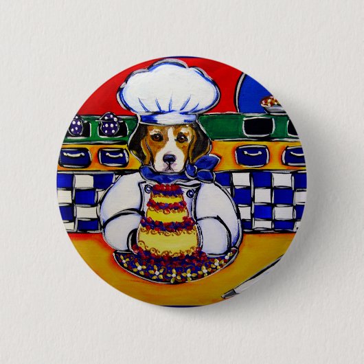 Beagle Koch Button (Vorderseite)