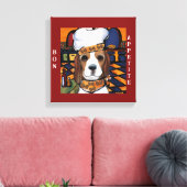 Beagle Koch Leinwanddruck (Insitu (Wohnzimmer))