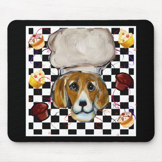 Beagle Koch Mousepad (Vorne)