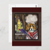 BEAGLE KOCH POSTKARTE (Vorne/Hinten)
