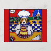 Beagle Koch Postkarte (Vorderseite)