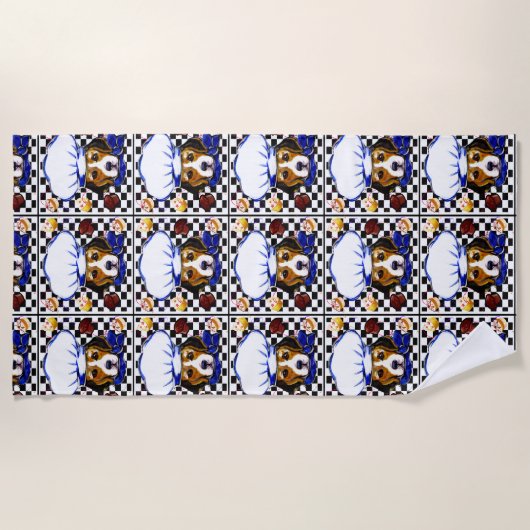 BEAGLE KOCH STRANDTUCH (Vorderseite)