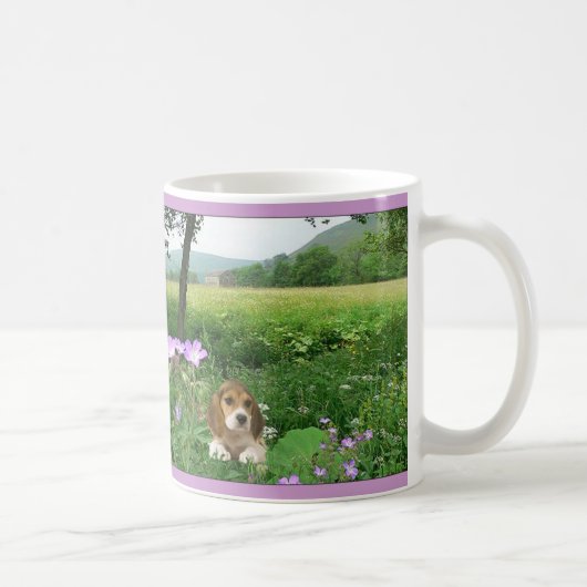 Beagle-königliche Wiesen-Tasse Kaffeetasse (Rechts)