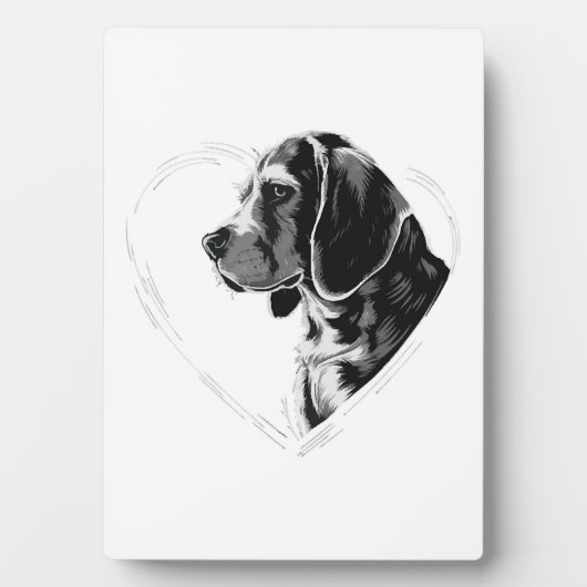 Beagle Kopie Kopie Fotoplatte (Vorderseite)