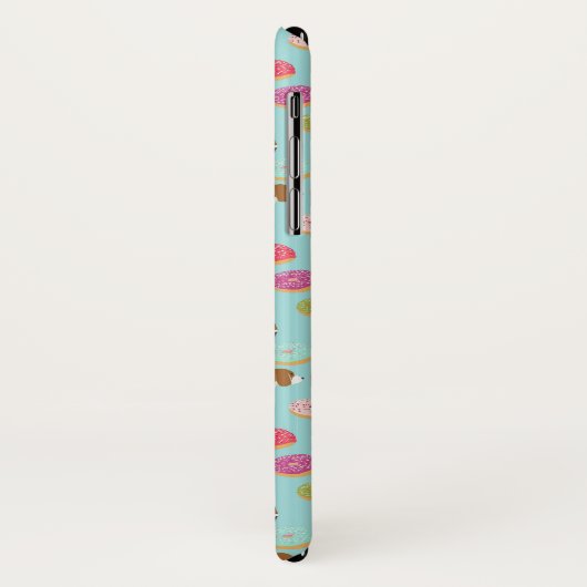 Beagle-Krapfen-Hüllen Case-Mate iPhone Hülle (Hinten/Links)