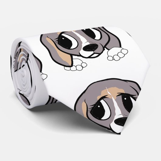Beagle Krawatte (Gerollt)