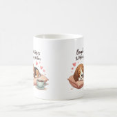 Beagle Küsse & Morgenwünsche Kaffeetasse (Mittel)