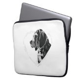 Beagle laptopschutzhülle (Vorderseite Links)