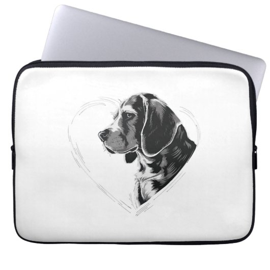 Beagle laptopschutzhülle (Vorderseite)