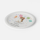 Beagle Lasse Puppy Dog Kindergeburtstag Party Pappteller (Schrägansicht)