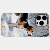 Beagle lässt es Weihnachten schneien Case-Mate iPhone Hülle (Rückseite (Horizontal))