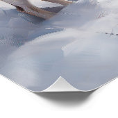 Beagle lässt es Weihnachten schneien Poster (Ecke)