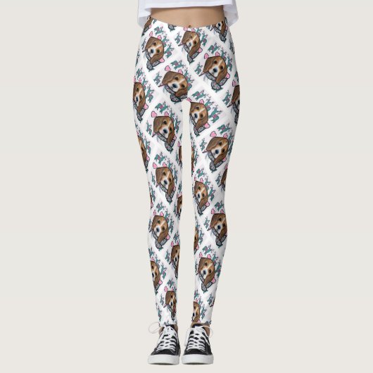 Beagle Leggings (Vorderseite)